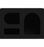 VidaXL TV-kast Zwart 60 x 35 x 40 cm Bewerkt hout