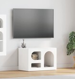 VidaXL TV-kast Wit 60 x 35 x 40 cm Bewerkt hout