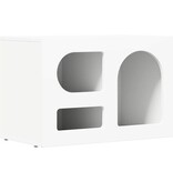 VidaXL TV-kast Wit 60 x 35 x 40 cm Bewerkt hout