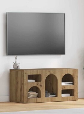 VidaXL TV-kast Artisan Eiken 80 x 35 x 40 cm Bewerkt hout