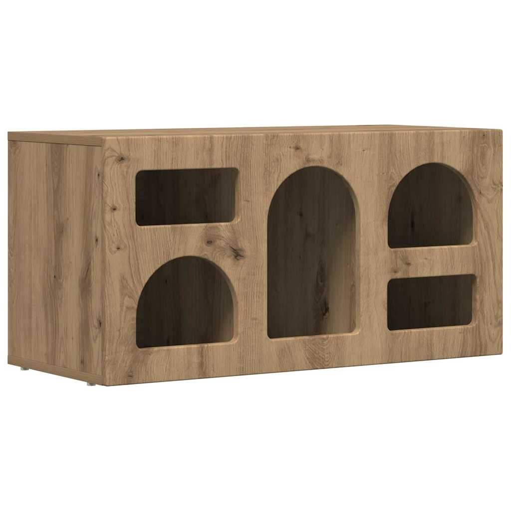 VidaXL TV-kast Artisan Eiken 80 x 35 x 40 cm Bewerkt hout