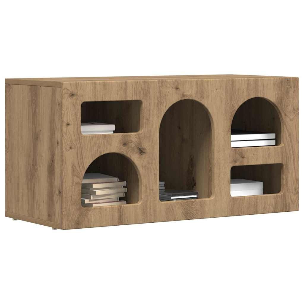 VidaXL TV-kast Artisan Eiken 80 x 35 x 40 cm Bewerkt hout