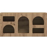 VidaXL TV-kast Artisan Eiken 80 x 35 x 40 cm Bewerkt hout