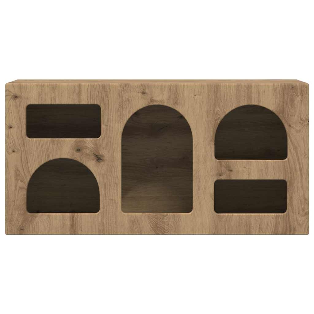 VidaXL TV-kast Artisan Eiken 80 x 35 x 40 cm Bewerkt hout