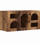 VidaXL TV-kast Oudhout 80 x 35 x 40 cm Bewerkt hout