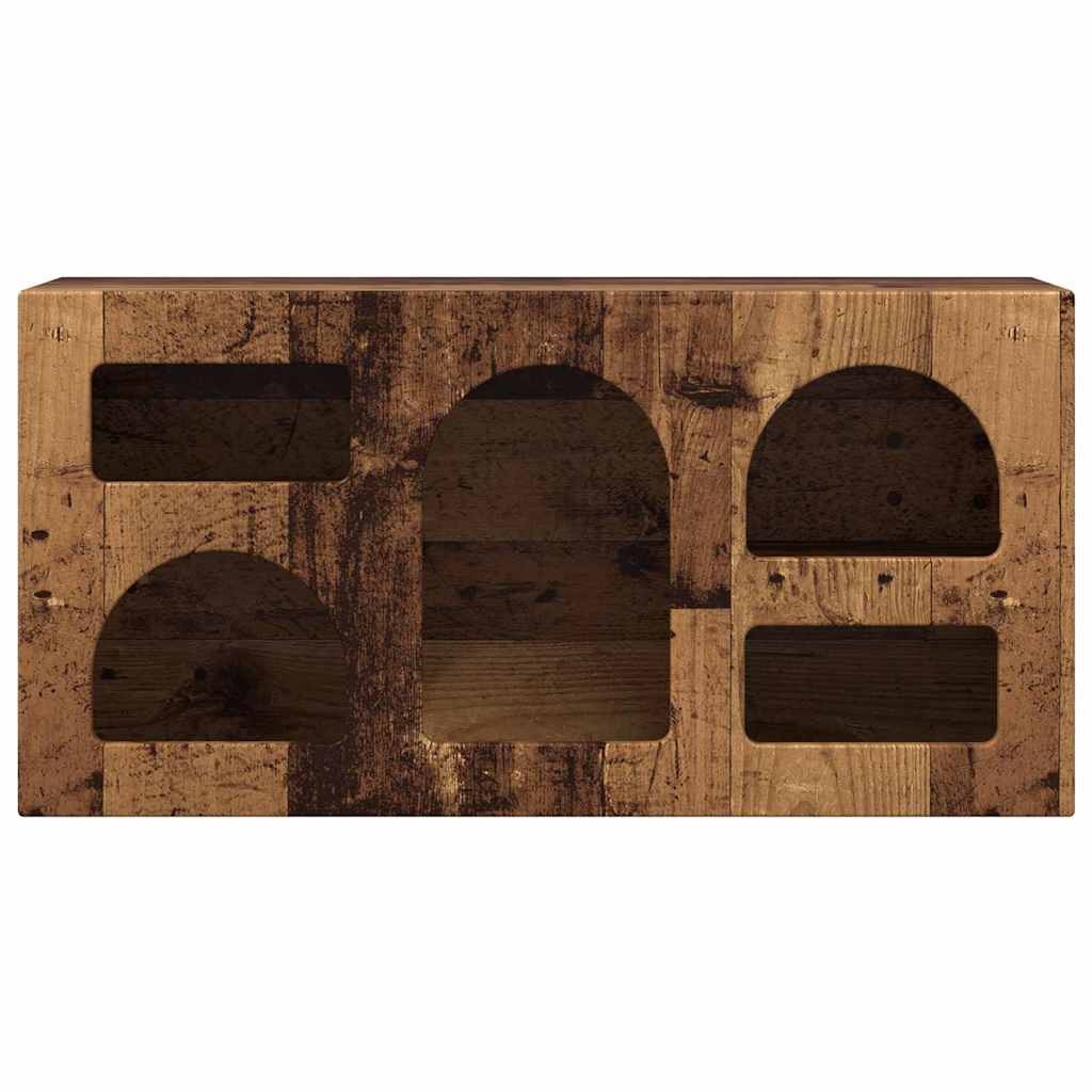 VidaXL TV-kast Oudhout 80 x 35 x 40 cm Bewerkt hout