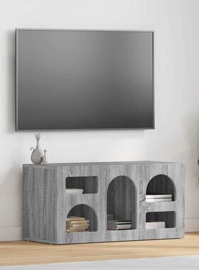 VidaXL TV-kast Grijs Sonoma 80 x 35 x 40 cm Bewerkt hout