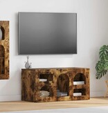 VidaXL TV-kast Gerookt eiken 80 x 35 x 40 cm Bewerkt hout