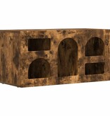VidaXL TV-kast Gerookt eiken 80 x 35 x 40 cm Bewerkt hout
