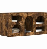 VidaXL TV-kast Gerookt eiken 80 x 35 x 40 cm Bewerkt hout