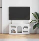 VidaXL TV-kast Hoogglans wit 80 x 35 x 40 cm Bewerkt hout