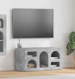 VidaXL TV-kast Beton Grijs 80 x 35 x 40 cm Bewerkt hout