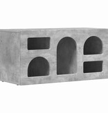 VidaXL TV-kast Beton Grijs 80 x 35 x 40 cm Bewerkt hout