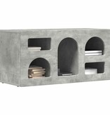 VidaXL TV-kast Beton Grijs 80 x 35 x 40 cm Bewerkt hout