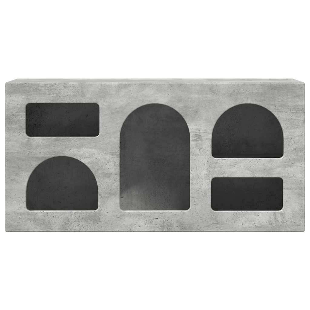 VidaXL TV-kast Beton Grijs 80 x 35 x 40 cm Bewerkt hout