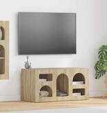 VidaXL TV-kast Sonoma Eiken 80 x 35 x 40 cm Bewerkt hout