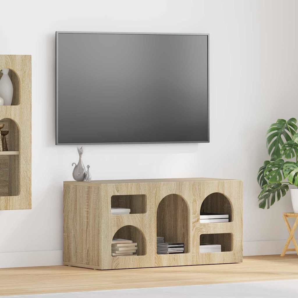 VidaXL TV-kast Sonoma Eiken 80 x 35 x 40 cm Bewerkt hout