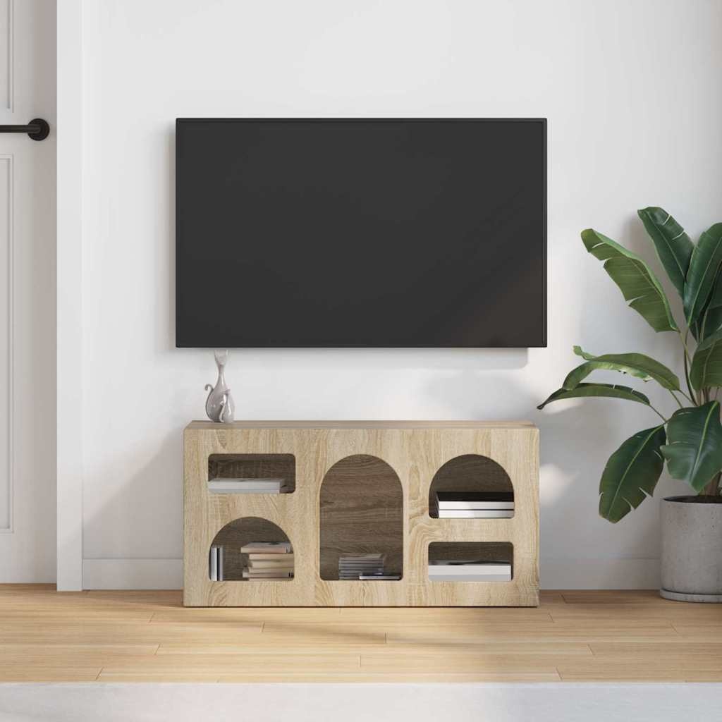 VidaXL TV-kast Sonoma Eiken 80 x 35 x 40 cm Bewerkt hout