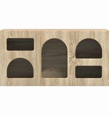 VidaXL TV-kast Sonoma Eiken 80 x 35 x 40 cm Bewerkt hout