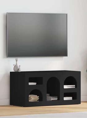 VidaXL TV-kast Zwart 80 x 35 x 40 cm Bewerkt hout