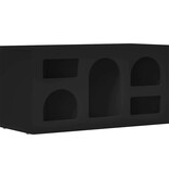 VidaXL TV-kast Zwart 80 x 35 x 40 cm Bewerkt hout