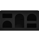 VidaXL TV-kast Zwart 80 x 35 x 40 cm Bewerkt hout