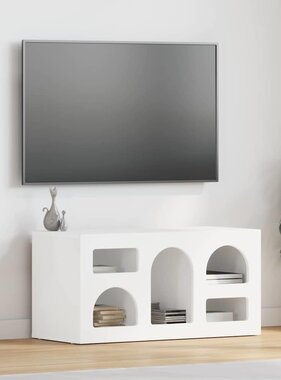 VidaXL TV-kast Wit 80 x 35 x 40 cm Bewerkt hout