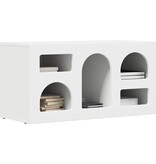 VidaXL TV-kast Wit 80 x 35 x 40 cm Bewerkt hout