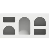 VidaXL TV-kast Wit 80 x 35 x 40 cm Bewerkt hout