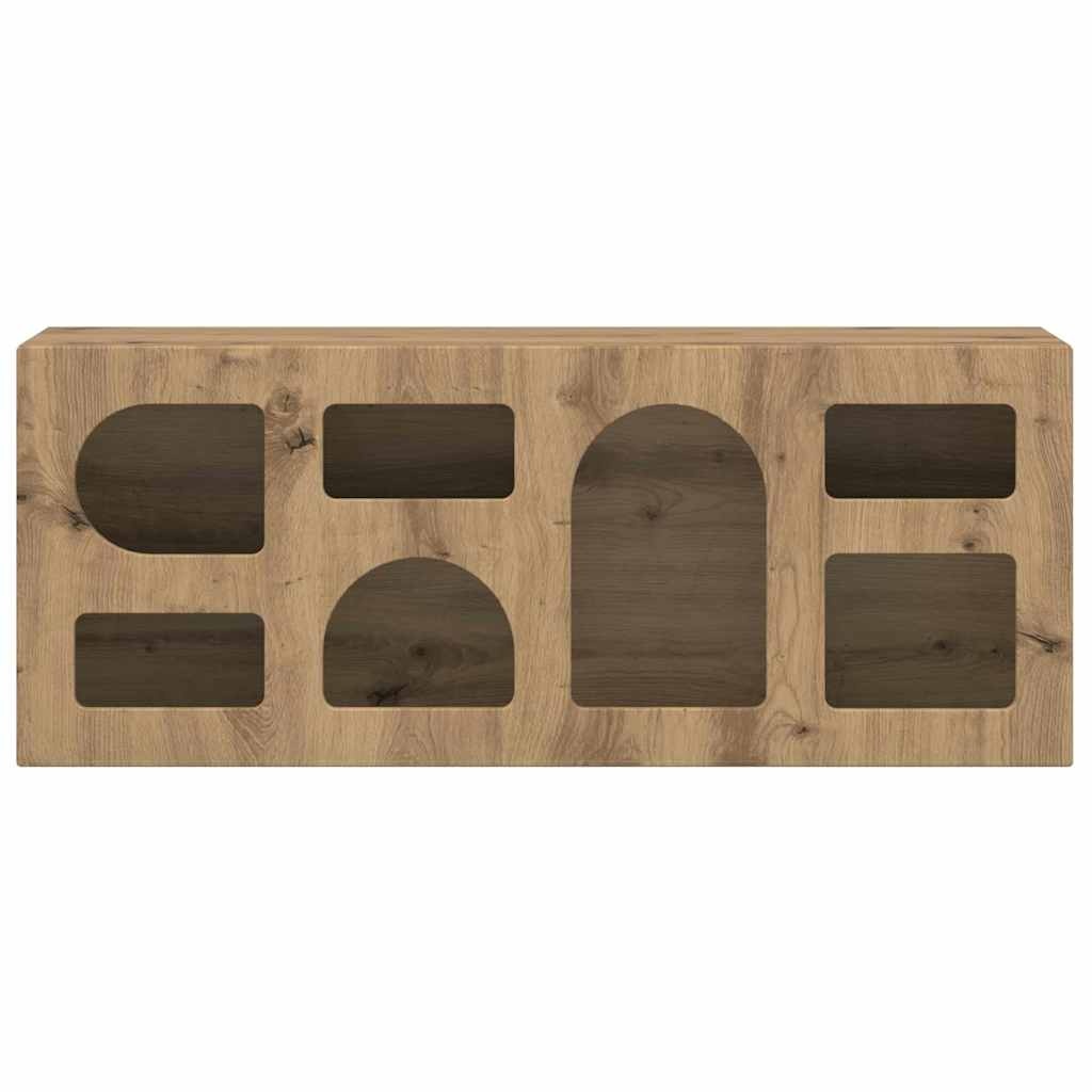 VidaXL TV-kast Artisan Eiken 100 x 35 x 40 cm Bewerkt hout