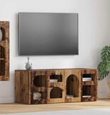 VidaXL TV-kast Oudhout 100 x 35 x 40 cm Bewerkt hout