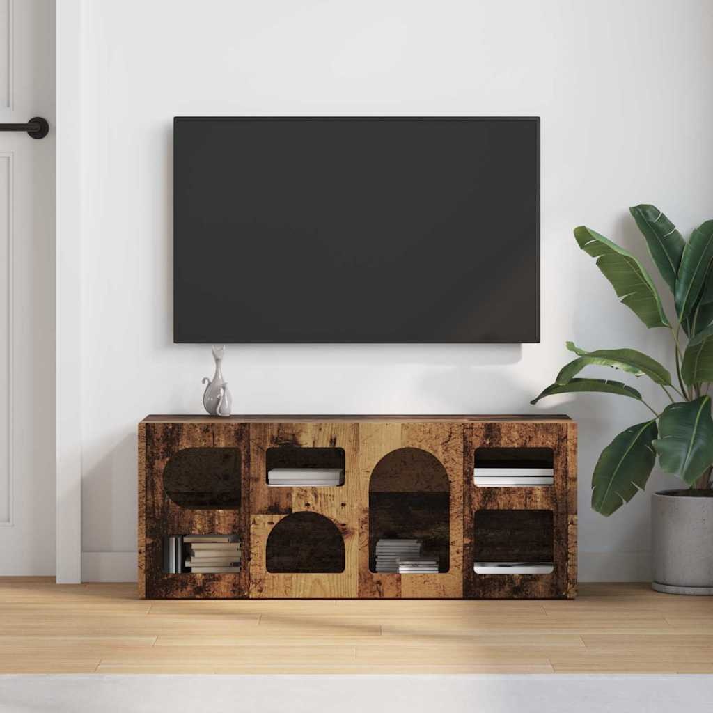 VidaXL TV-kast Oudhout 100 x 35 x 40 cm Bewerkt hout