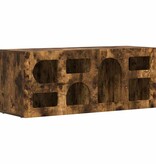 VidaXL TV-kast Gerookt eiken 100 x 35 x 40 cm Bewerkt hout