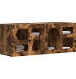 VidaXL TV-kast Gerookt eiken 100 x 35 x 40 cm Bewerkt hout