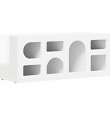 VidaXL TV-kast Hoogglans wit 100 x 35 x 40 cm Bewerkt hout