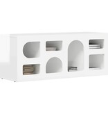 VidaXL TV-kast Hoogglans wit 100 x 35 x 40 cm Bewerkt hout