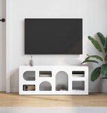 VidaXL TV-kast Hoogglans wit 100 x 35 x 40 cm Bewerkt hout