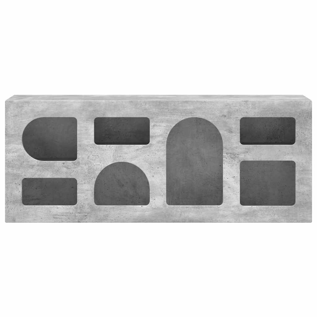 VidaXL TV-kast Beton Grijs 100 x 35 x 40 cm Bewerkt hout