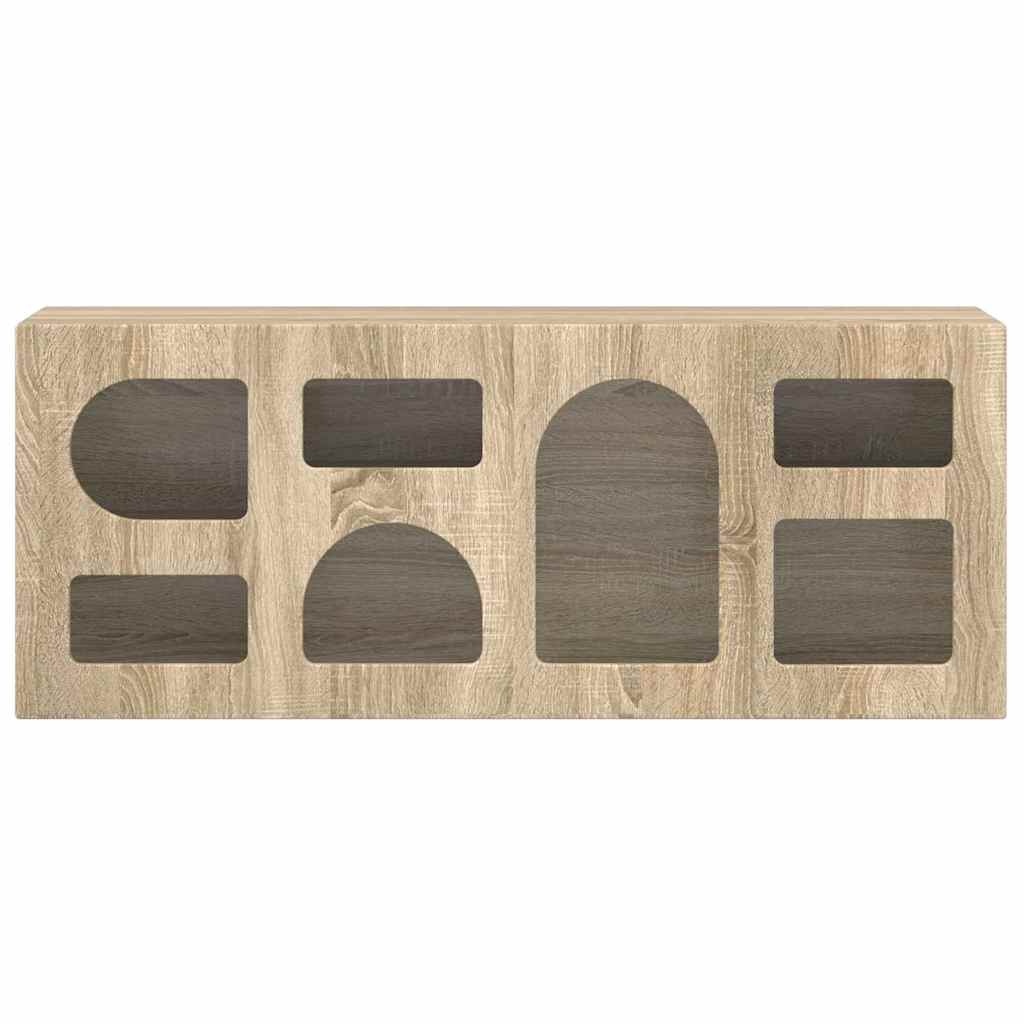 VidaXL TV-kast Sonoma Eiken 100 x 35 x 40 cm Bewerkt hout