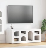 VidaXL TV-kast Wit 100 x 35 x 40 cm Bewerkt hout