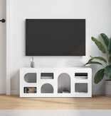 VidaXL TV-kast Wit 100 x 35 x 40 cm Bewerkt hout