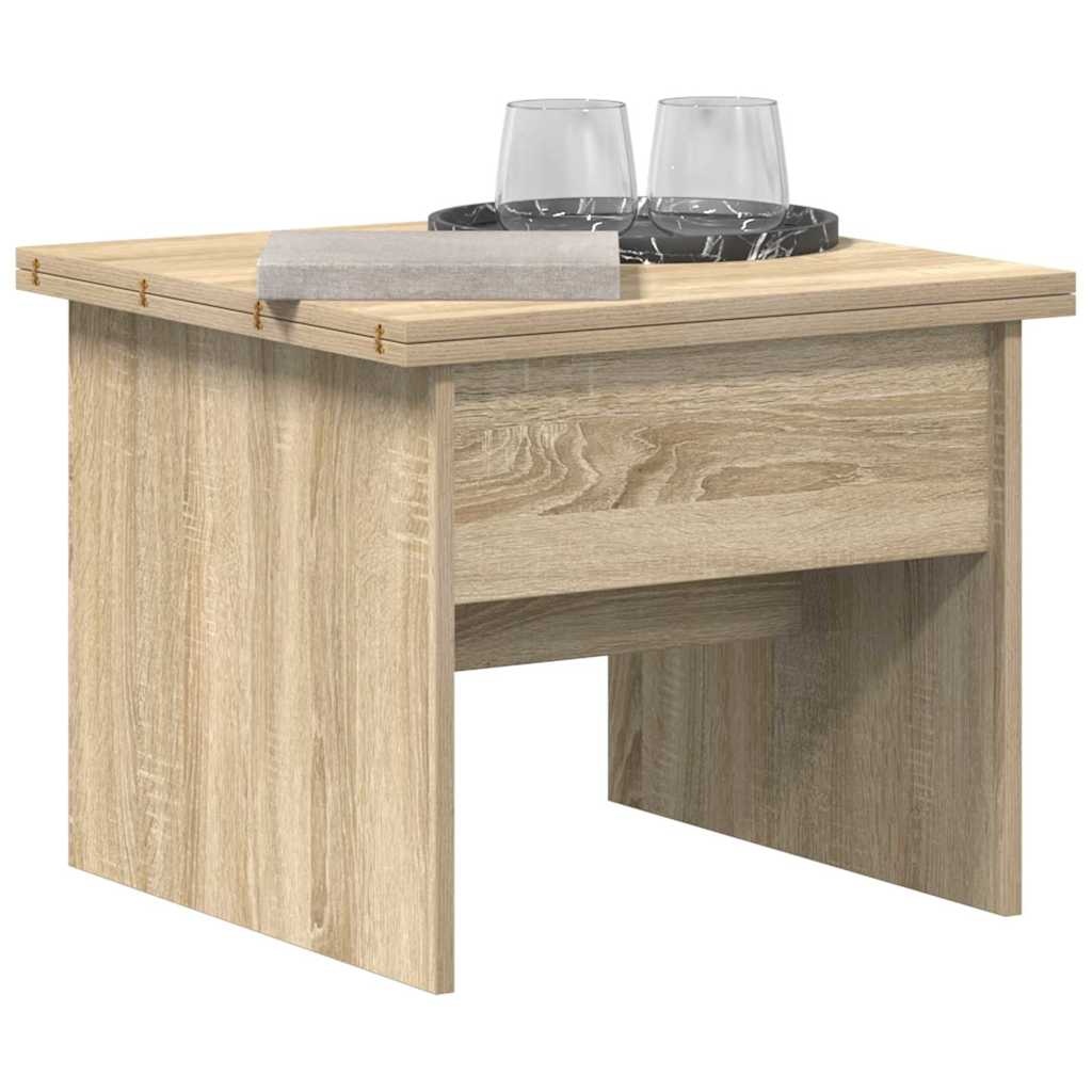 VidaXL Salontafel Sonoma Eiken 55 x 54,5 x 45 cm Bewerkt hout