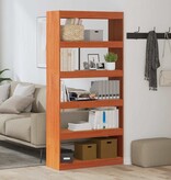 VidaXL Boekenkast Wasbruin 80 x 30 x 167,5 cm Massief grenenhout