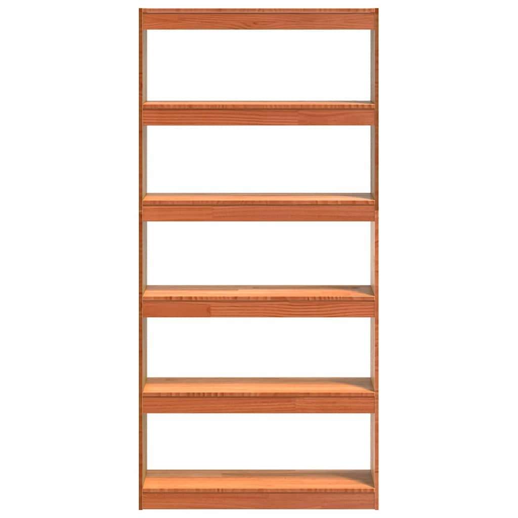 VidaXL Boekenkast Wasbruin 80 x 30 x 167,5 cm Massief grenenhout