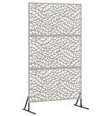 VidaXL Privacyscherm Grijs Staal