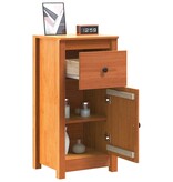 VidaXL Dressoir 2 pcs Wasbruin 39 x 34,5 x 80 cm Massief grenenhout