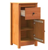 VidaXL Dressoir met lade Wasbruin 39 x 34,5 x 80 cm Massief grenenhout