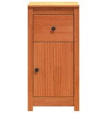 VidaXL Dressoir met lade Wasbruin 39 x 34,5 x 80 cm Massief grenenhout