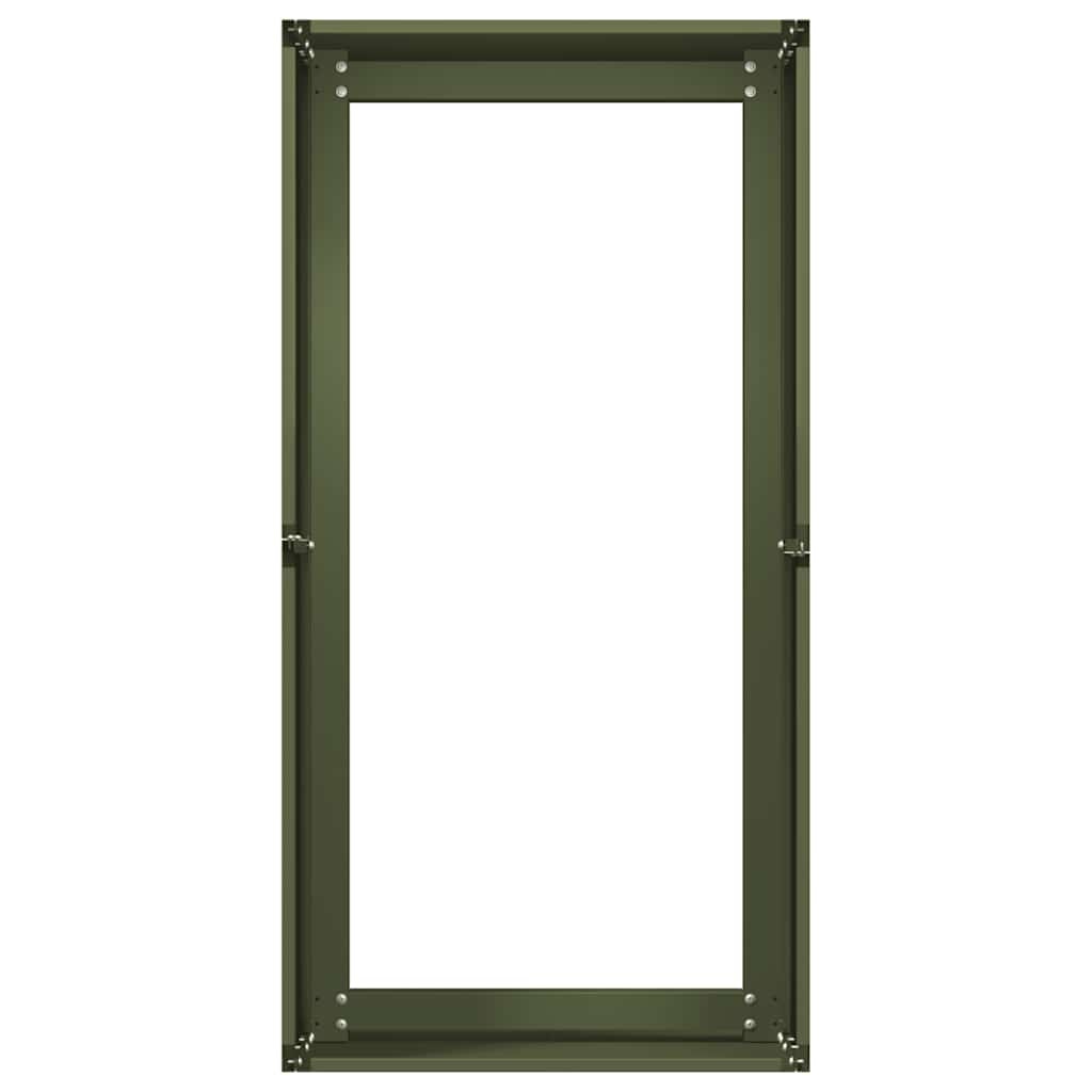 VidaXL Plantenbak 40x80x40 cm koudgewalst staal olijfgroen