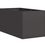 VidaXL Plantenbak 40x80x40 cm koudgewalst staal zwart